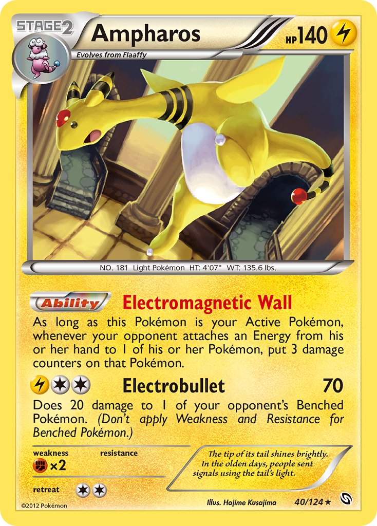 Ampharos 40/124 Cosmos Holo Legendary Treasures Single Pack Blisters Exclusive - MissingNo.