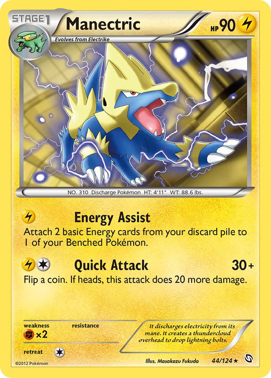 Manectric 44/124 Reverse Rare - MissingNo.