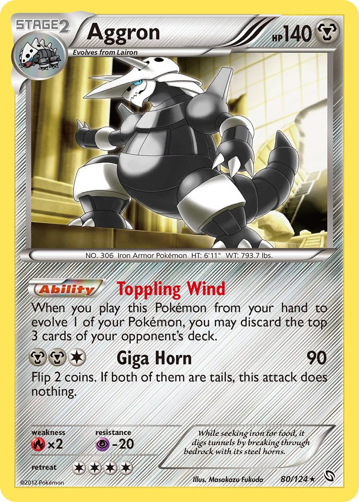 Aggron 80/124 Holo Rare - MissingNo.