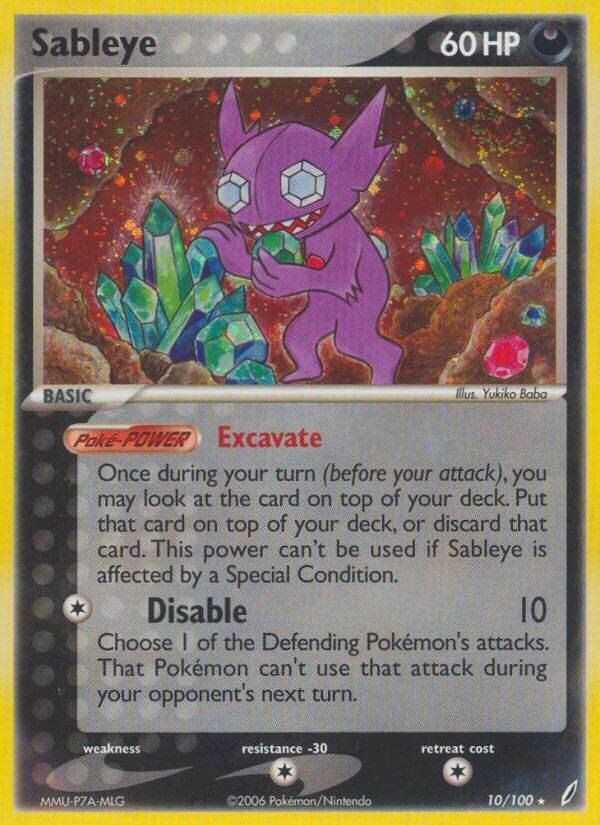 Sableye 10/100 Holo Rare - MissingNo.