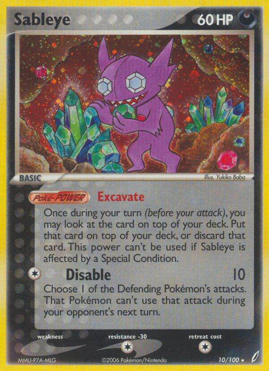 Sableye 10/100 Reverse Rare - MissingNo.