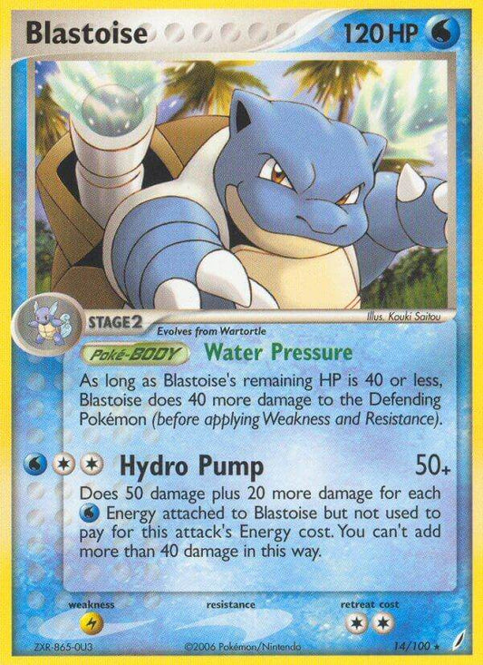Blastoise 14/100 Reverse Rare - MissingNo.