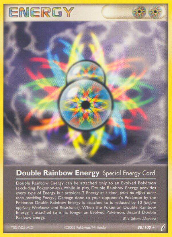 Double Rainbow Energy 88/100 Non-Holo Rare - MissingNo.