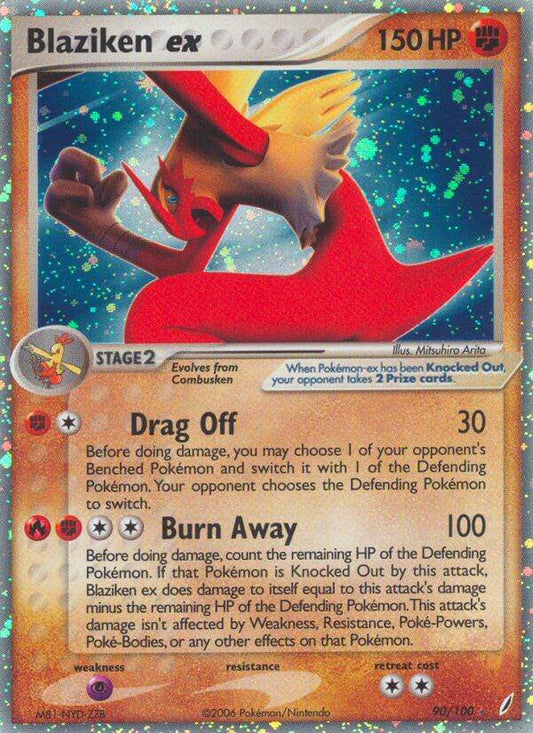 Blaziken ex 90/100 Holo Rare ex - MissingNo.