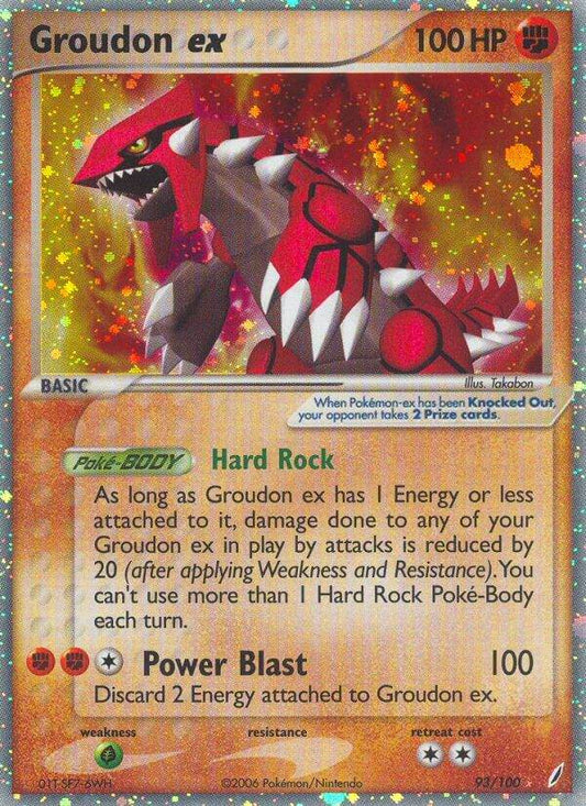 Groudon ex 93/100 Holo Rare ex - MissingNo.