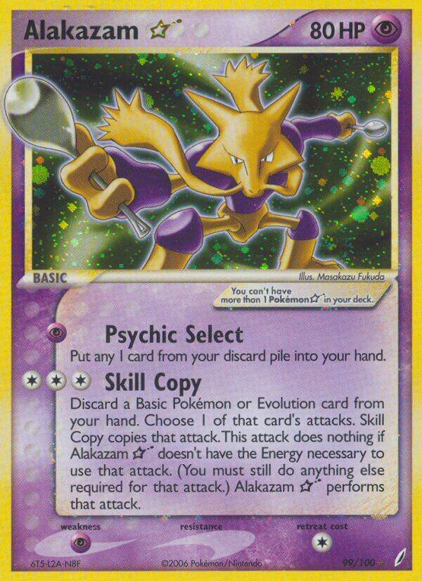Alakazam ? 99/100 Holo Rare Gold Star - MissingNo.