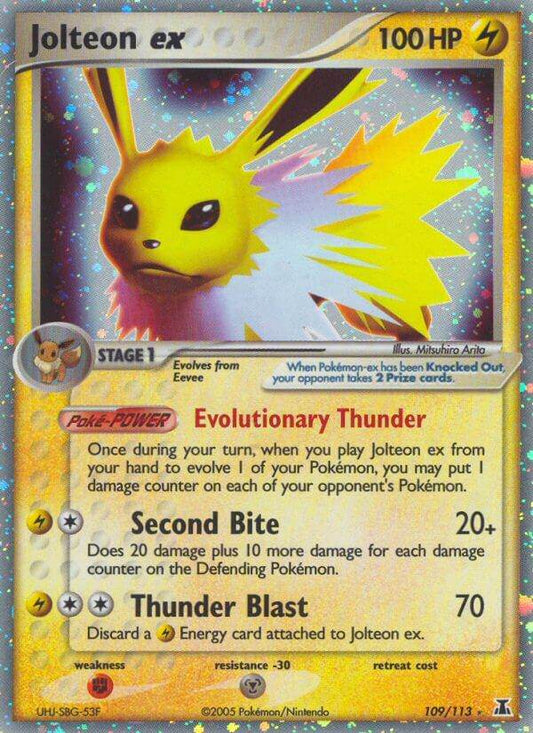 Jolteon ex 109/113 Holo Rare ex - MissingNo.