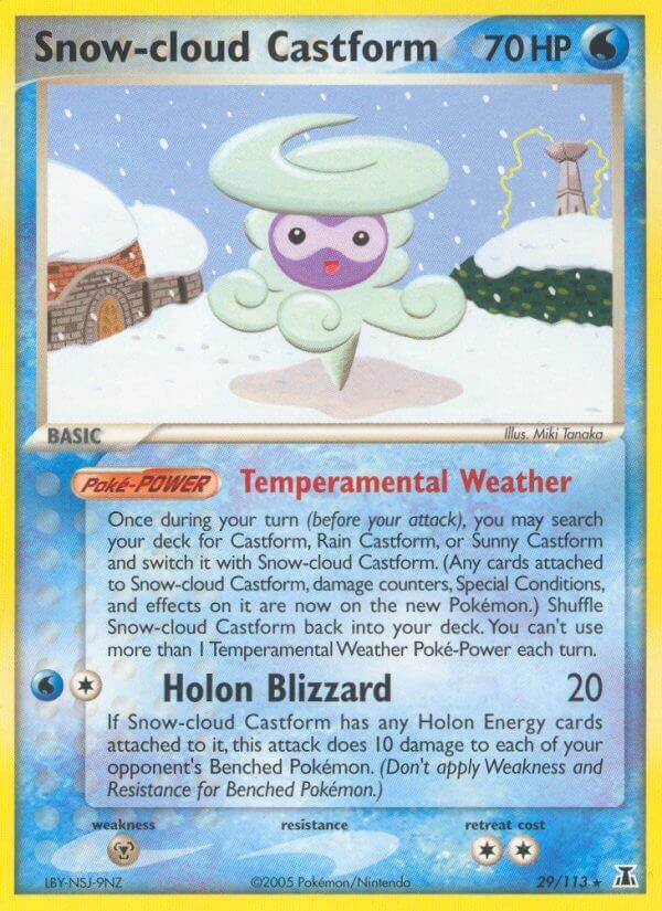 Snow-cloud Castform 29/113 Reverse Rare - MissingNo.