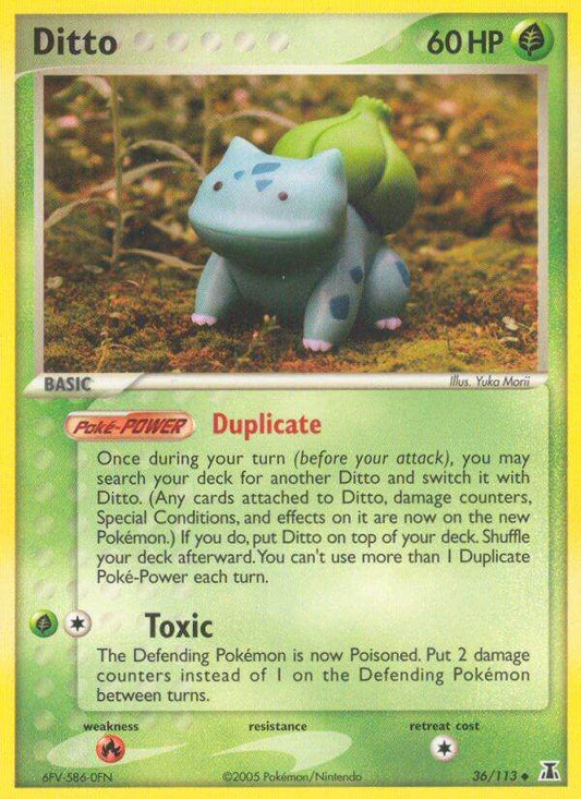 Ditto [Bulbasaur] 36/113 Reverse Uncommon - MissingNo.