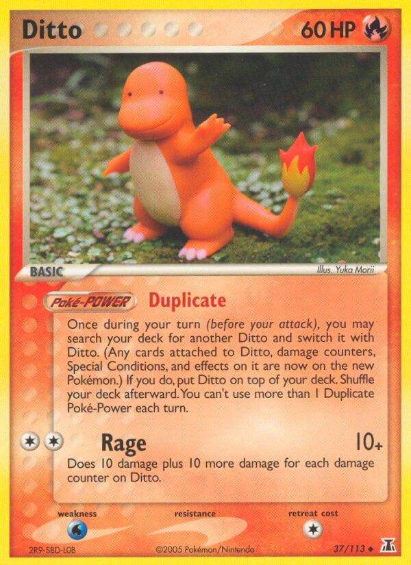 Ditto [Charmander] 37/113 Reverse Uncommon - MissingNo.