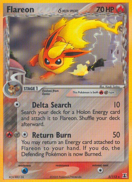 Flareon ? 5/113 Reverse Rare - MissingNo.