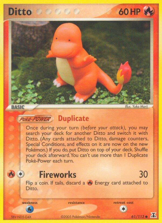 Ditto [Charmander] 61/113 Reverse Common - MissingNo.