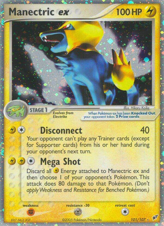 Manectric ex 101/107 Holo Rare ex - MissingNo.