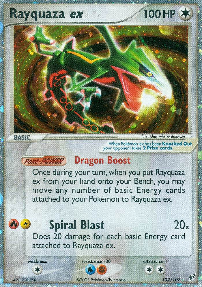 Rayquaza ex 102/107 Holo Rare ex - MissingNo.