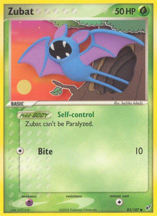 Zubat 83/107 Reverse Common - MissingNo.