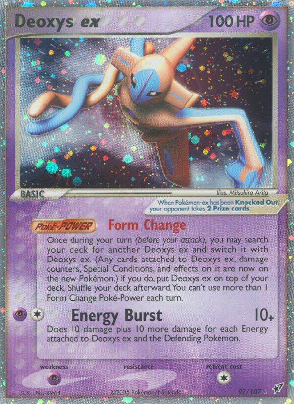 Deoxys ex [Normal] 97/107 Holo Rare ex - MissingNo.