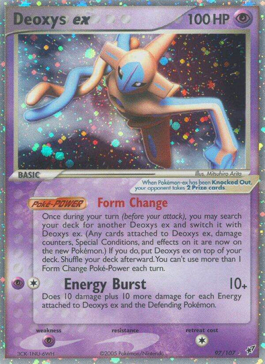 Deoxys ex [Normal] 97/107 Holo Rare ex - MissingNo.