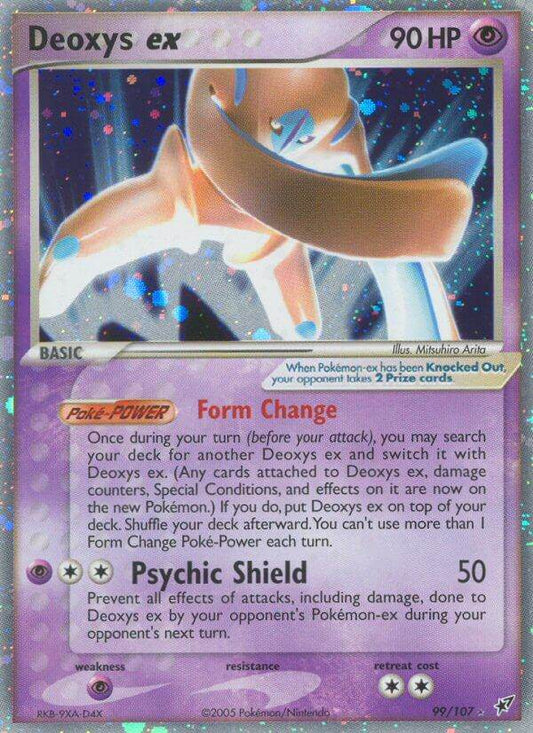 Deoxys ex [Defense] 99/107 Holo Rare ex - MissingNo.