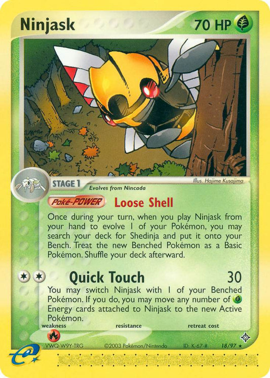Ninjask 18/97 Reverse Rare - MissingNo.