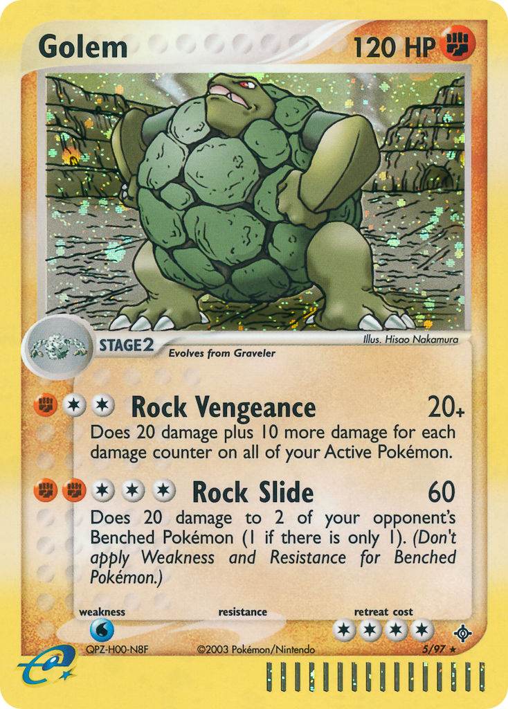 Golem 5/97 Reverse Rare - MissingNo.