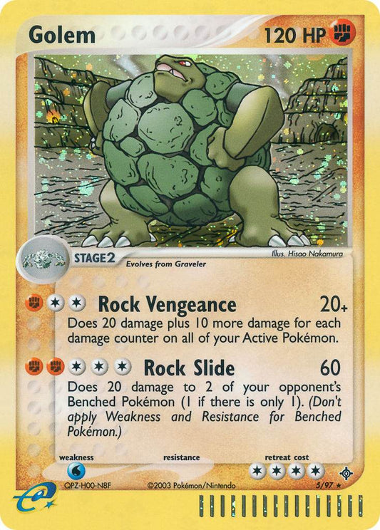 Golem 5/97 Reverse Rare - MissingNo.