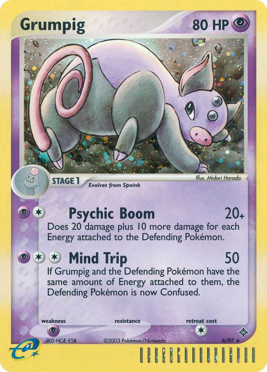 Grumpig 6/97 Reverse Rare - MissingNo.