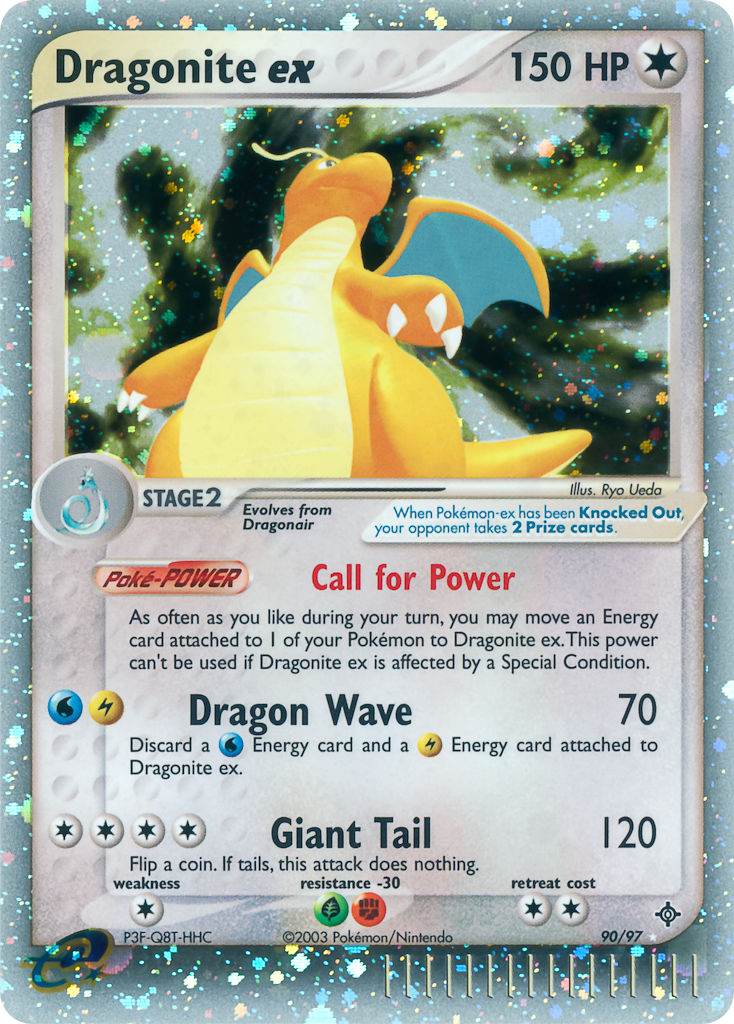 Dragonite ex 90/97 Holo Rare ex - MissingNo.