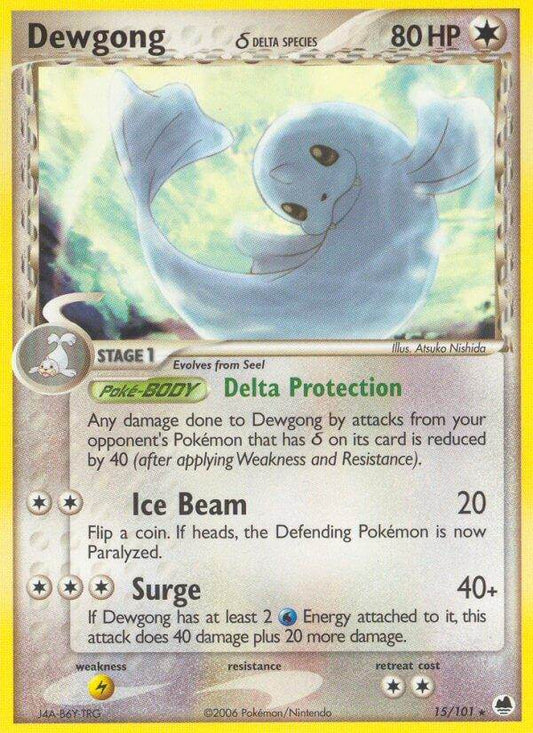 Dewgong ? 15/101 Reverse Rare - MissingNo.