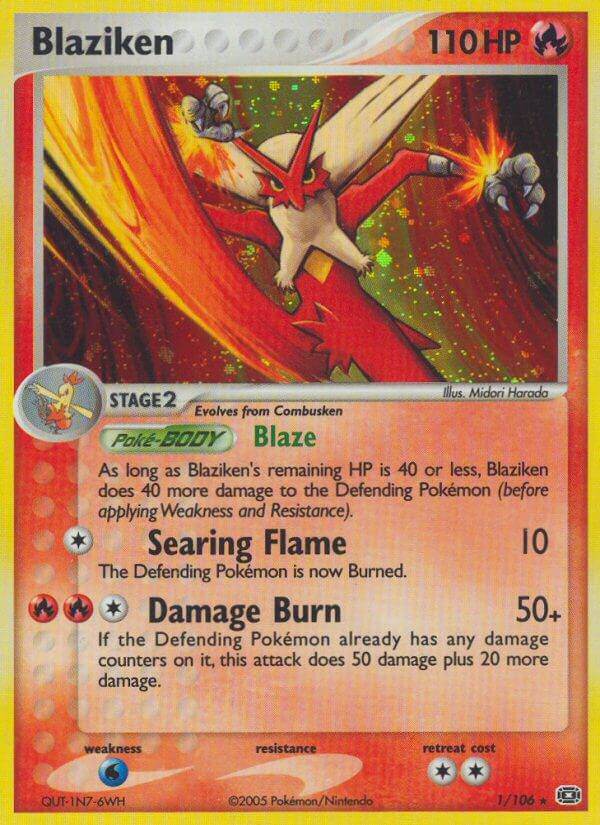 Blaziken 1/106 Holo Rare - MissingNo.