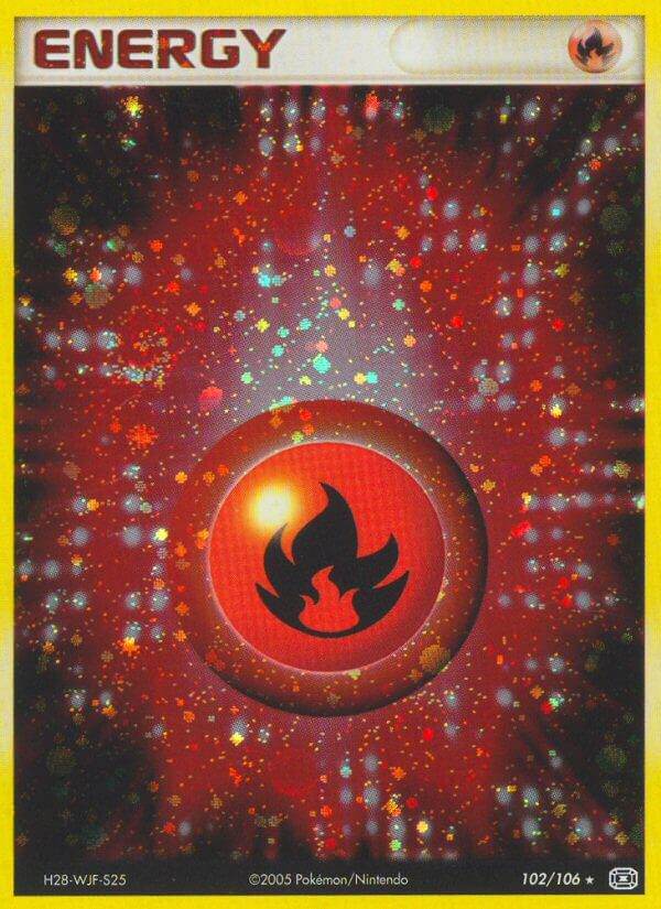 Fire Energy 102/106 Holo Rare - MissingNo.