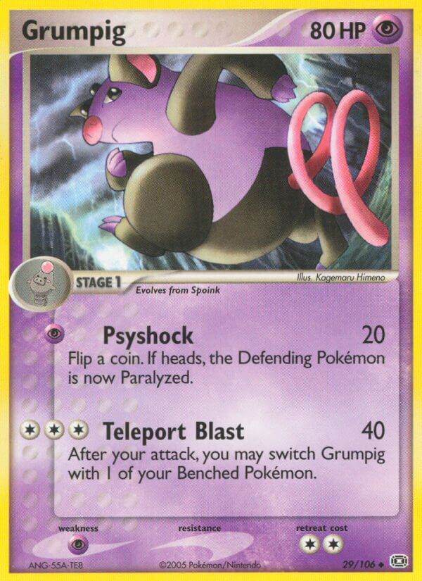 Grumpig 29/106 Prerelease Stamp Promo - MissingNo.