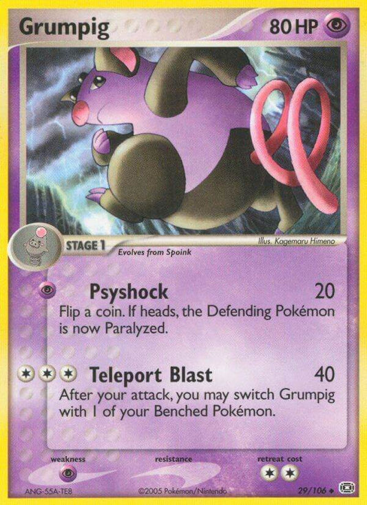 Grumpig 29/106 Prerelease Stamp Promo - MissingNo.