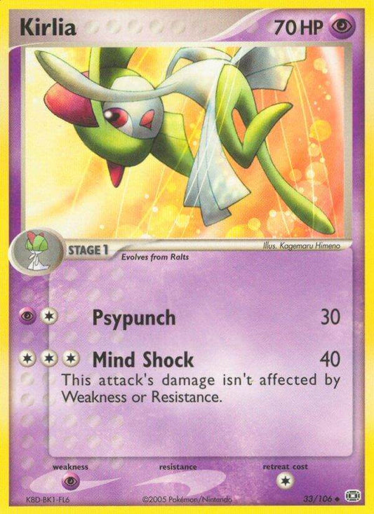 Kirlia 33/106 Reverse Uncommon - MissingNo.