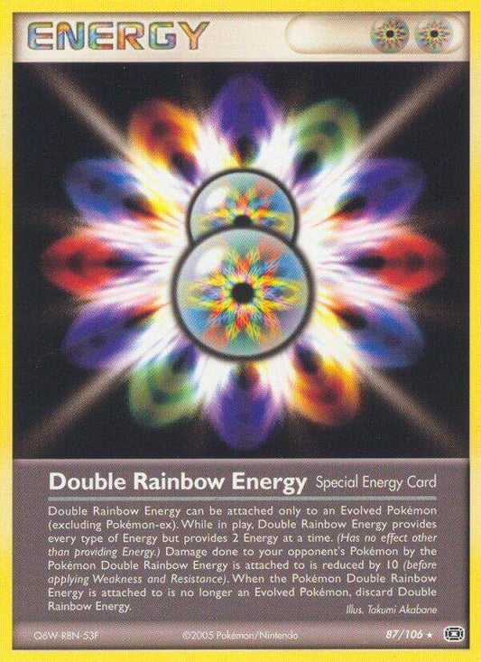 Double Rainbow Energy 87/106 Reverse Rare - MissingNo.