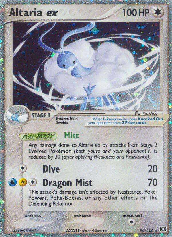 Altaria ex 90/106 Holo Rare ex - MissingNo.