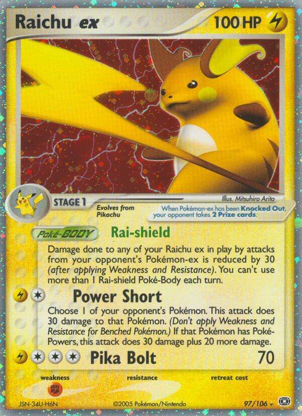 Raichu ex 97/106 Holo Rare ex - MissingNo.