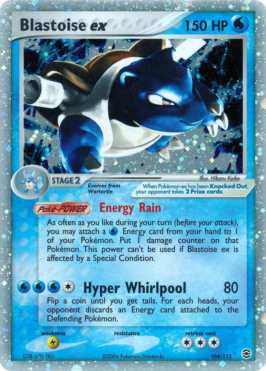 Blastoise ex 104/112 Holo Rare ex - MissingNo.
