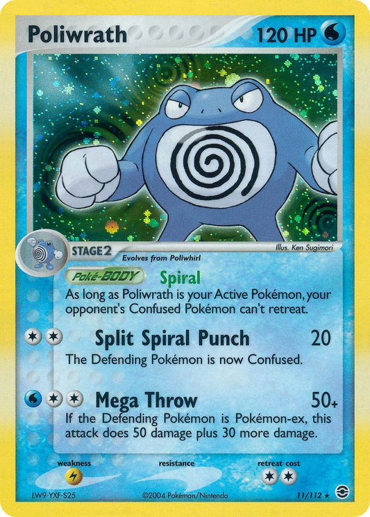 Poliwrath 11/112 Holo Rare - MissingNo.