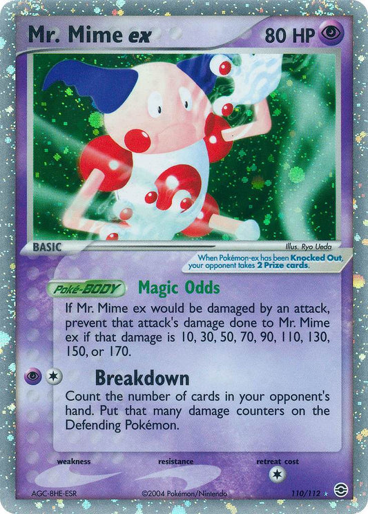 Mr. Mime ex 110/112 Holo Rare ex - MissingNo.
