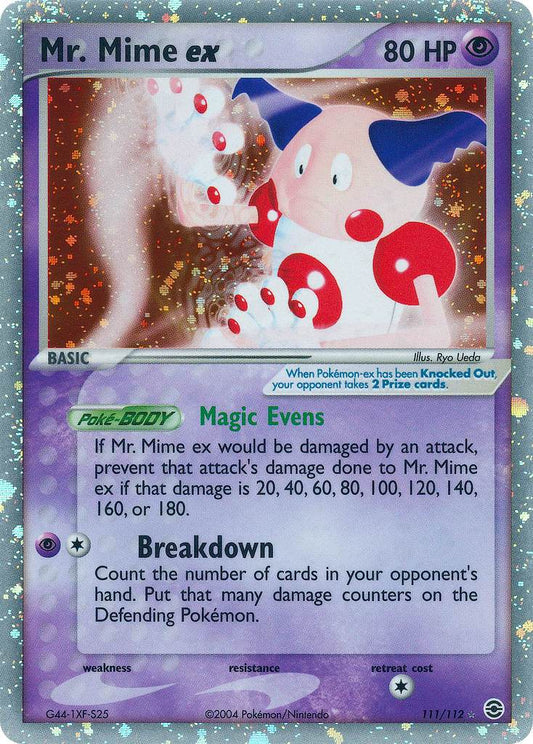 Mr. Mime ex 111/112 Holo Rare ex - MissingNo.