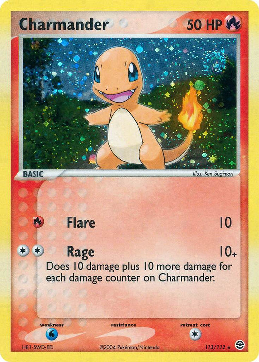Charmander 113/112 Holo Box Topper - MissingNo.