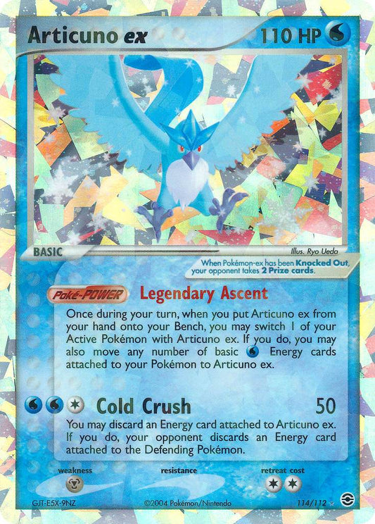 Articuno ex 114/112 Holo Secret Rare ex - MissingNo.