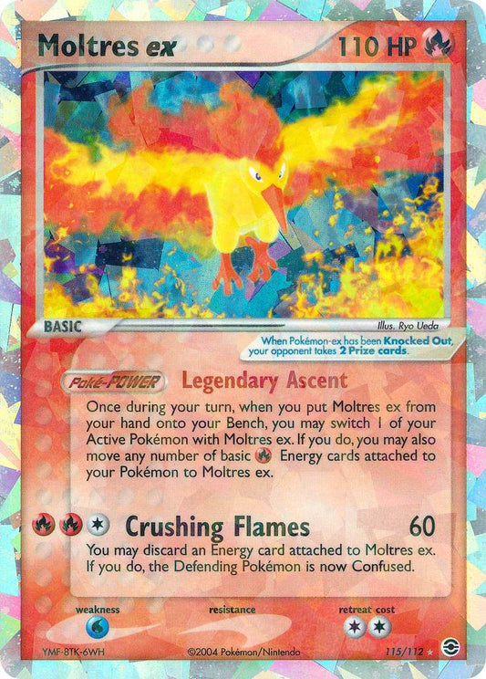 Moltres ex 115/112 Holo Secret Rare ex - MissingNo.
