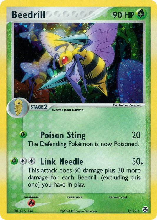 Beedrill 1/112 Reverse Rare - MissingNo.