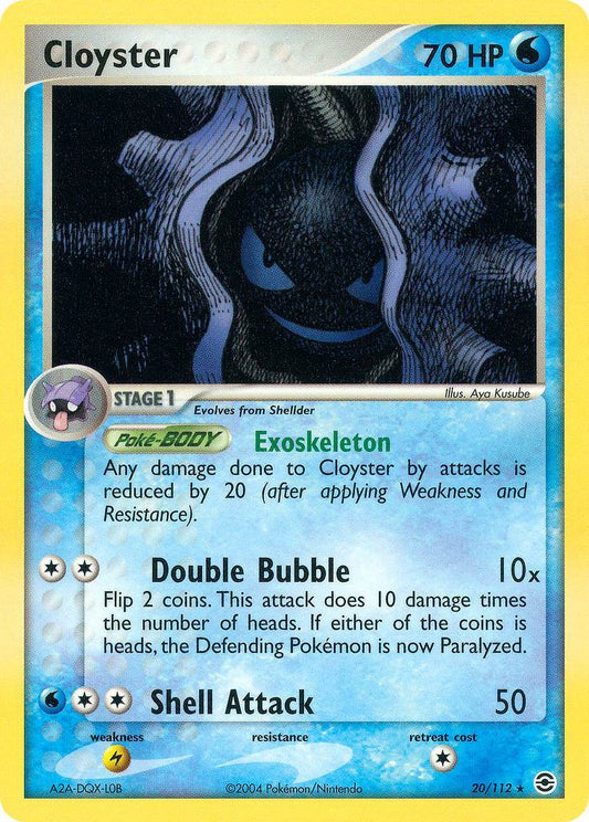 Cloyster 20/112 Reverse Rare - MissingNo.
