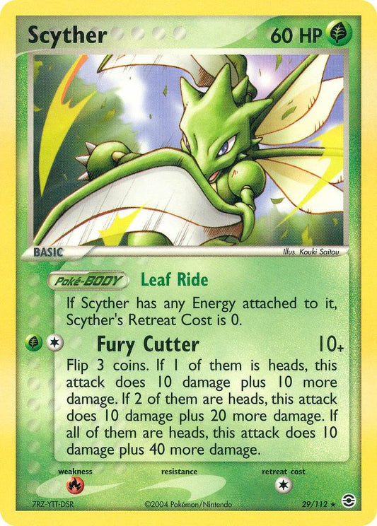Scyther 29/112 Non-Holo Rare - MissingNo.