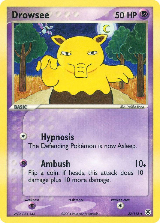 Drowzee 32/112 Reverse Uncommon - MissingNo.