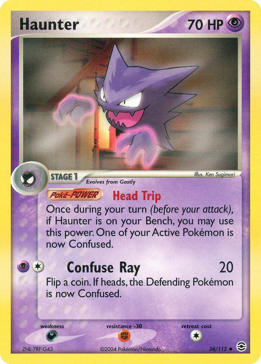 Haunter 34/112 Reverse Uncommon - MissingNo.