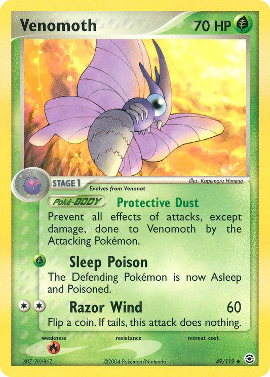 Venomoth 49/112 Reverse Uncommon - MissingNo.