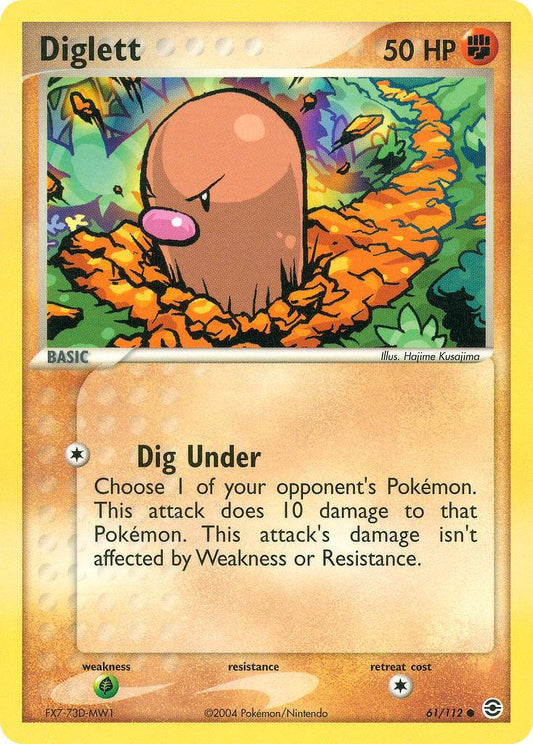 Diglett 61/112 Reverse Common - MissingNo.